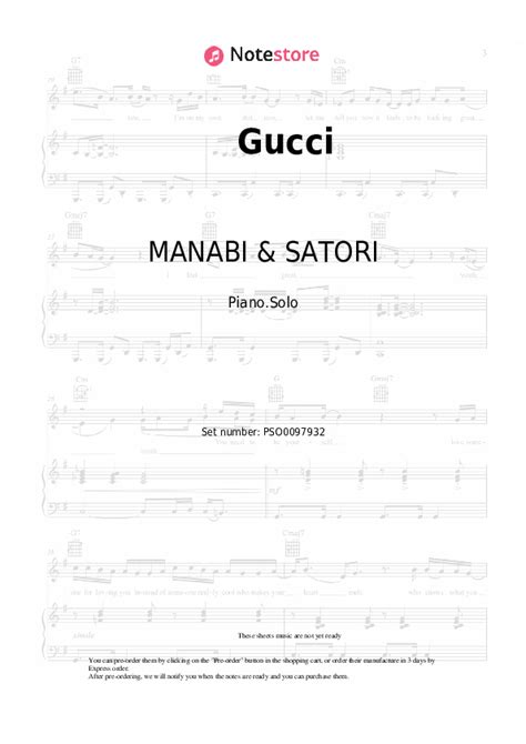 gucci piano opening